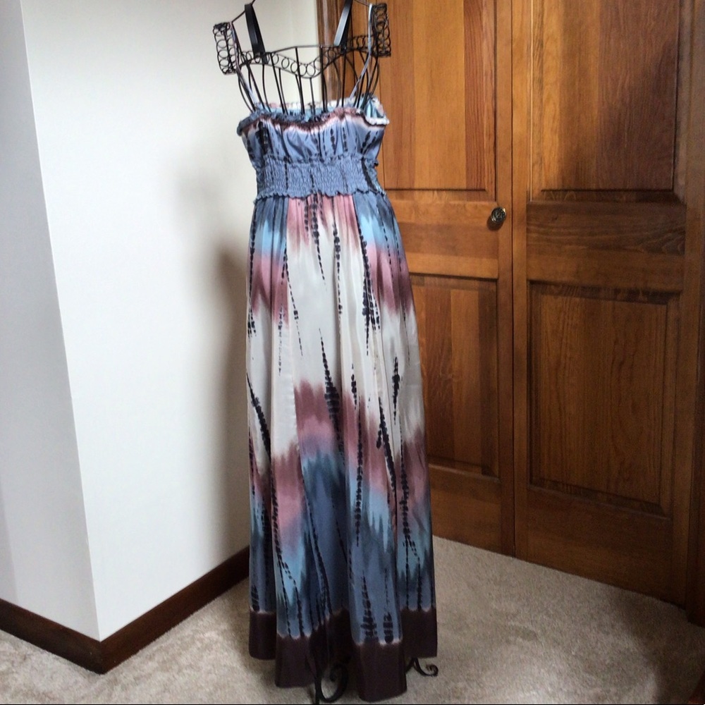 BCBGMAXAZRIA Silk Maxi Dress, Size 0 - Picture 4 of 7